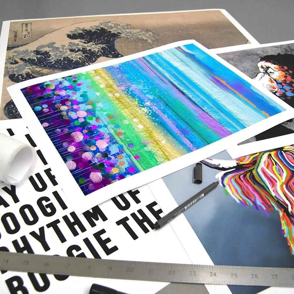 Colourful Floral Portrait Art Print Colourful Floral Portrait Art Print wall art product pluie_r / Shutterstock