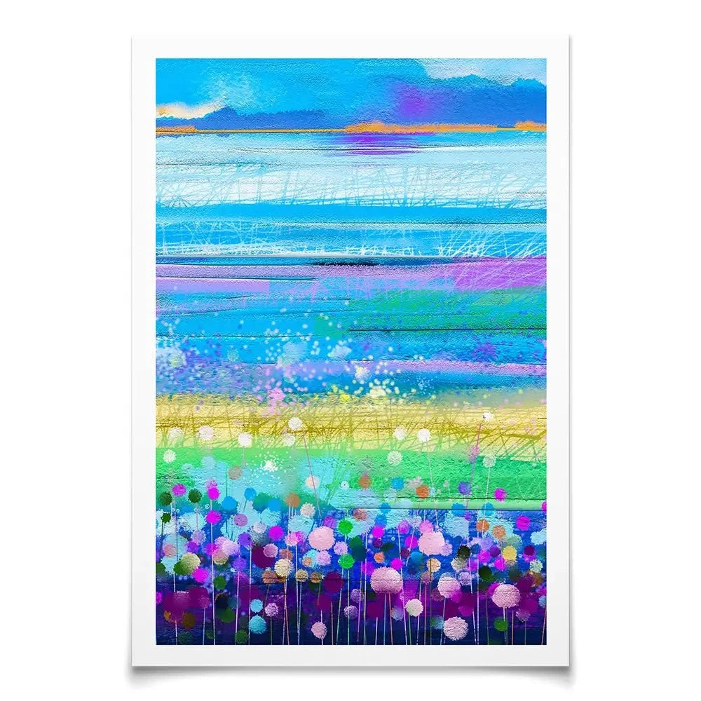 Colourful Floral Portrait Art Print Colourful Floral Portrait Art Print wall art product pluie_r / Shutterstock