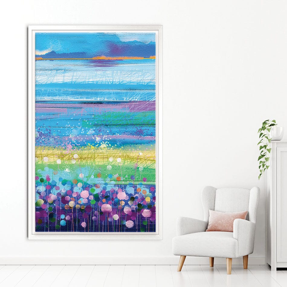 Colourful Floral Portrait Canvas Print wall art product pluie_r / Shutterstock