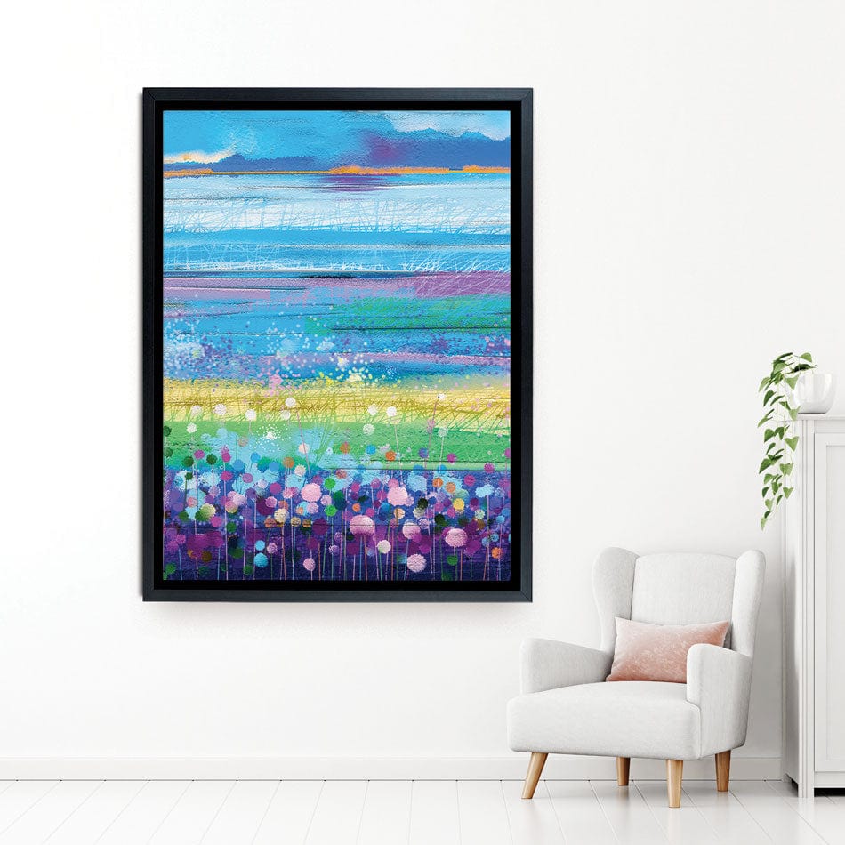Colourful Floral Portrait Canvas Print wall art product pluie_r / Shutterstock