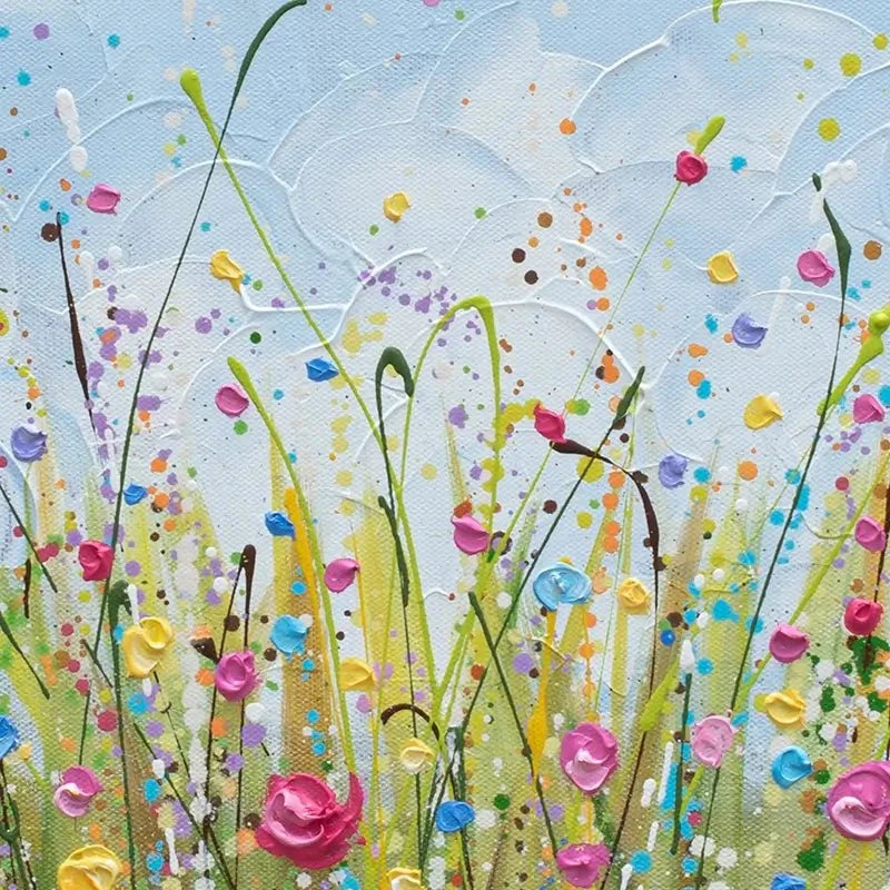 Colourful Flower Meadow Art Print Colourful Flower Meadow Art Print wall art product Olga Tkachyk
