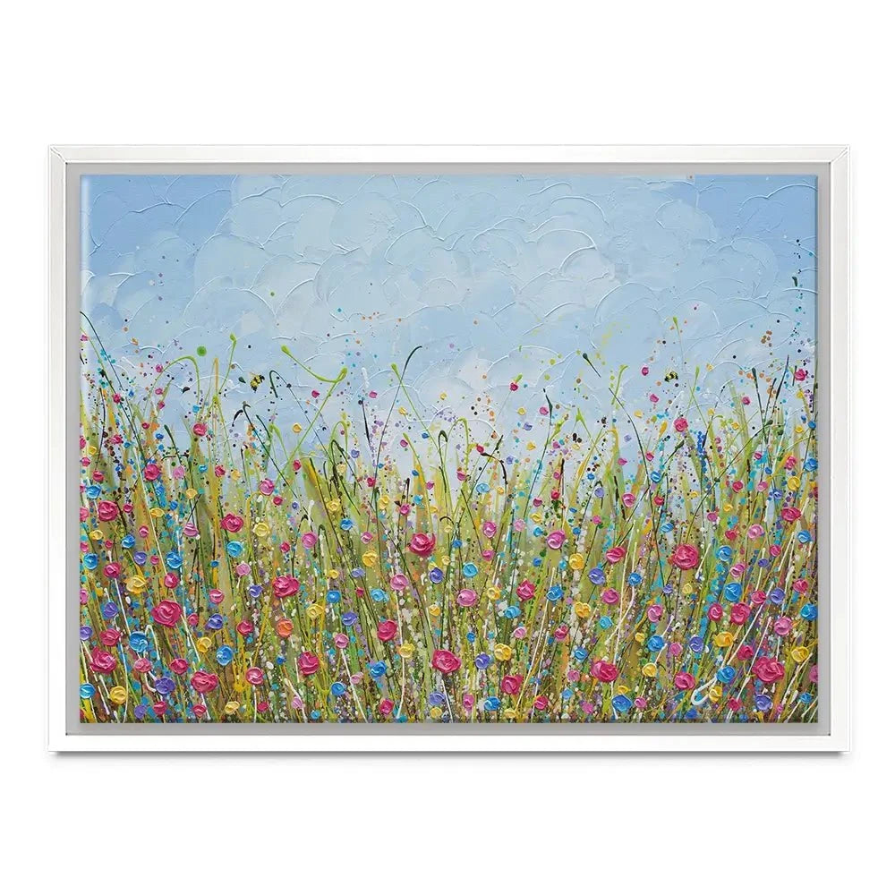 Colourful Flower Meadow Canvas Print Colourful Flower Meadow Canvas Print wall art product Olga Tkachyk