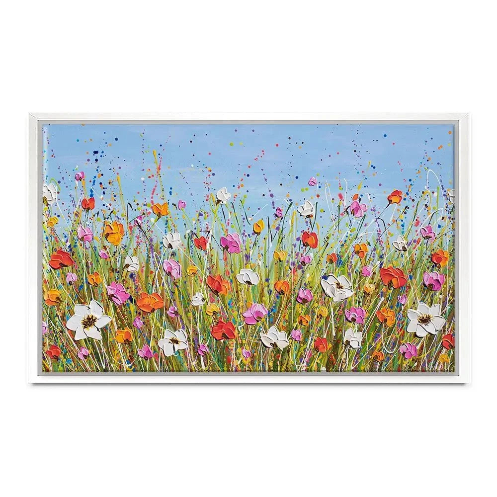 Colourful Flowers Canvas Print Colourful Flowers Canvas Print wall art product Olga Tkachyk