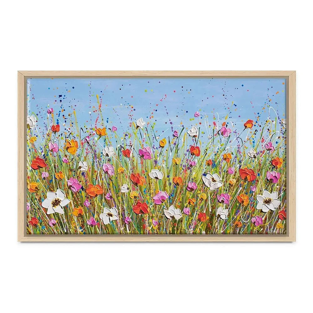 Colourful Flowers Canvas Print Colourful Flowers Canvas Print wall art product Olga Tkachyk