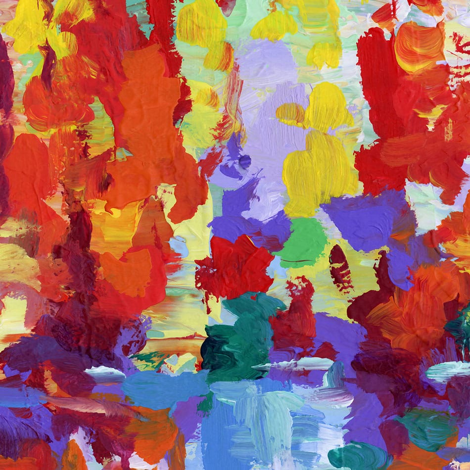 Colourful Forest By The Lake Canvas Print wall art product Leon Devenice