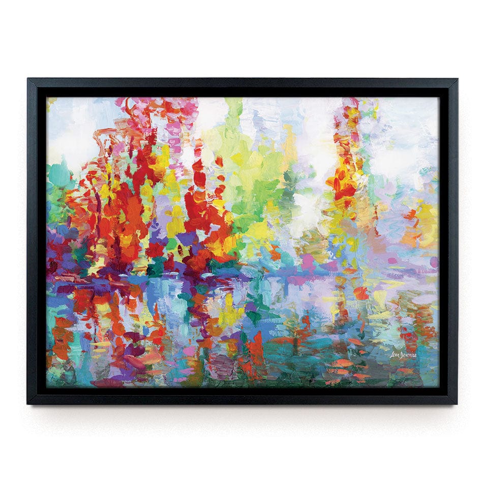 Colourful Forest By The Lake Canvas Print wall art product Leon Devenice