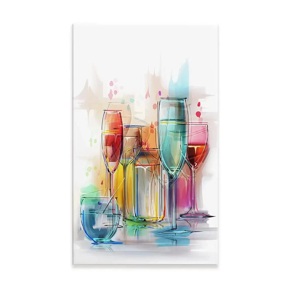 Colourful Glasses Canvas Print Colourful Glasses Canvas Print wall art product Teni / Shutterstock