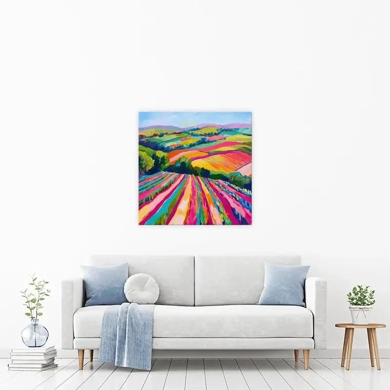 Colourful Hills Canvas Print Colourful Hills Canvas Print wall art product Tanya Ocean