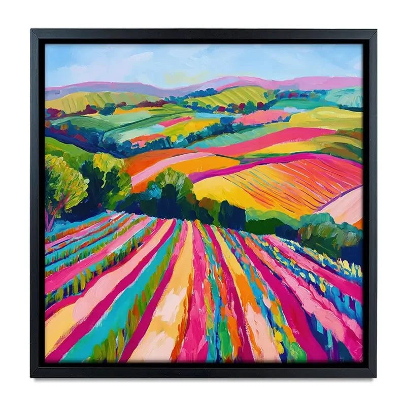 Colourful Hills Canvas Print Colourful Hills Canvas Print wall art product Tanya Ocean