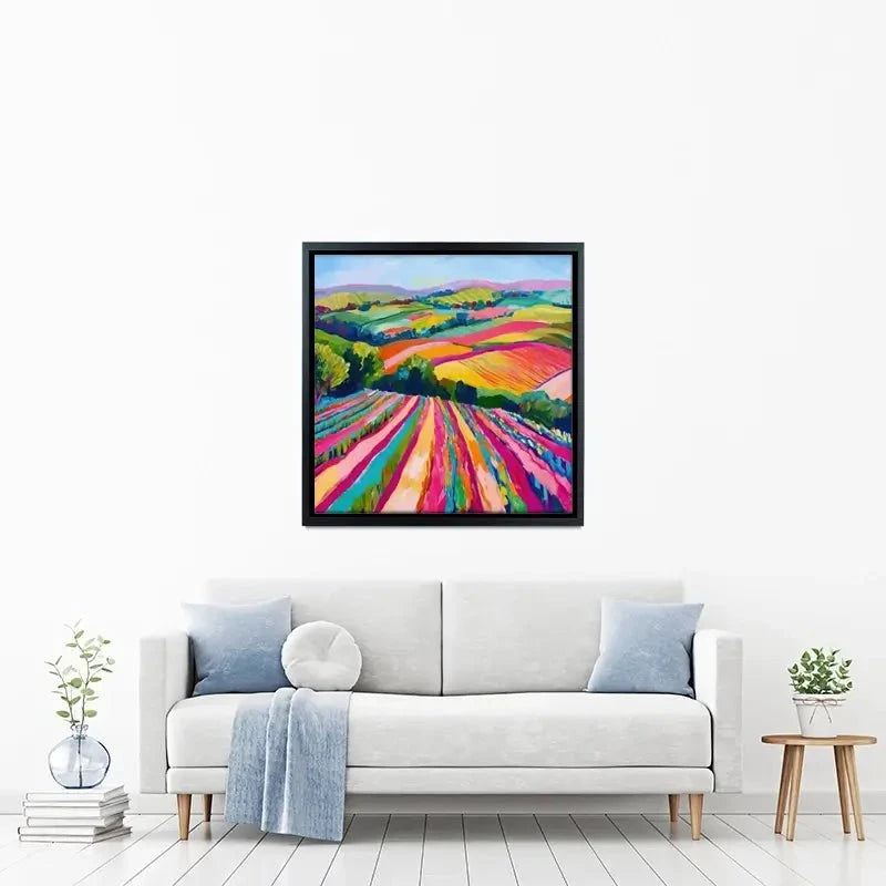 Colourful Hills Canvas Print Colourful Hills Canvas Print wall art product Tanya Ocean
