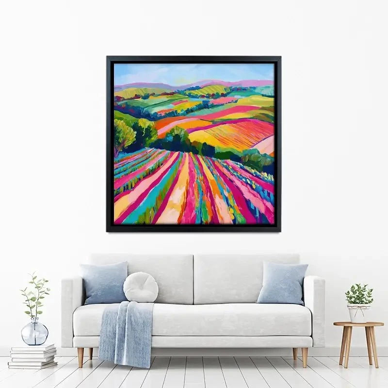 Colourful Hills Canvas Print Colourful Hills Canvas Print wall art product Tanya Ocean