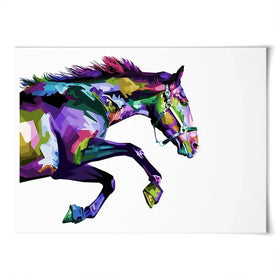 Colourful Horse Running Art Print Colourful Horse Running Art Print wall art product rainbow zoo / Shutterstock
