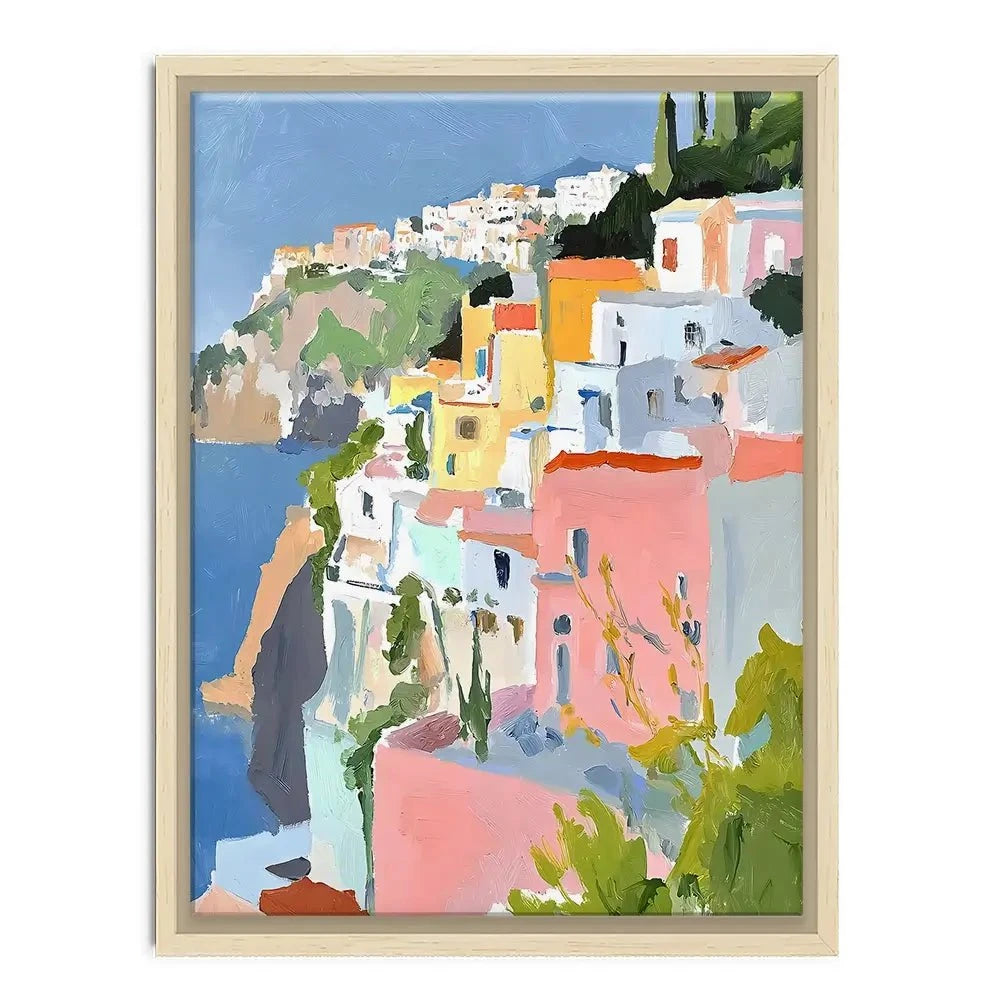 Colourful Italian Coast 1 Canvas Print Colourful Italian Coast 1 Canvas Print wall art product RileyB - Independent