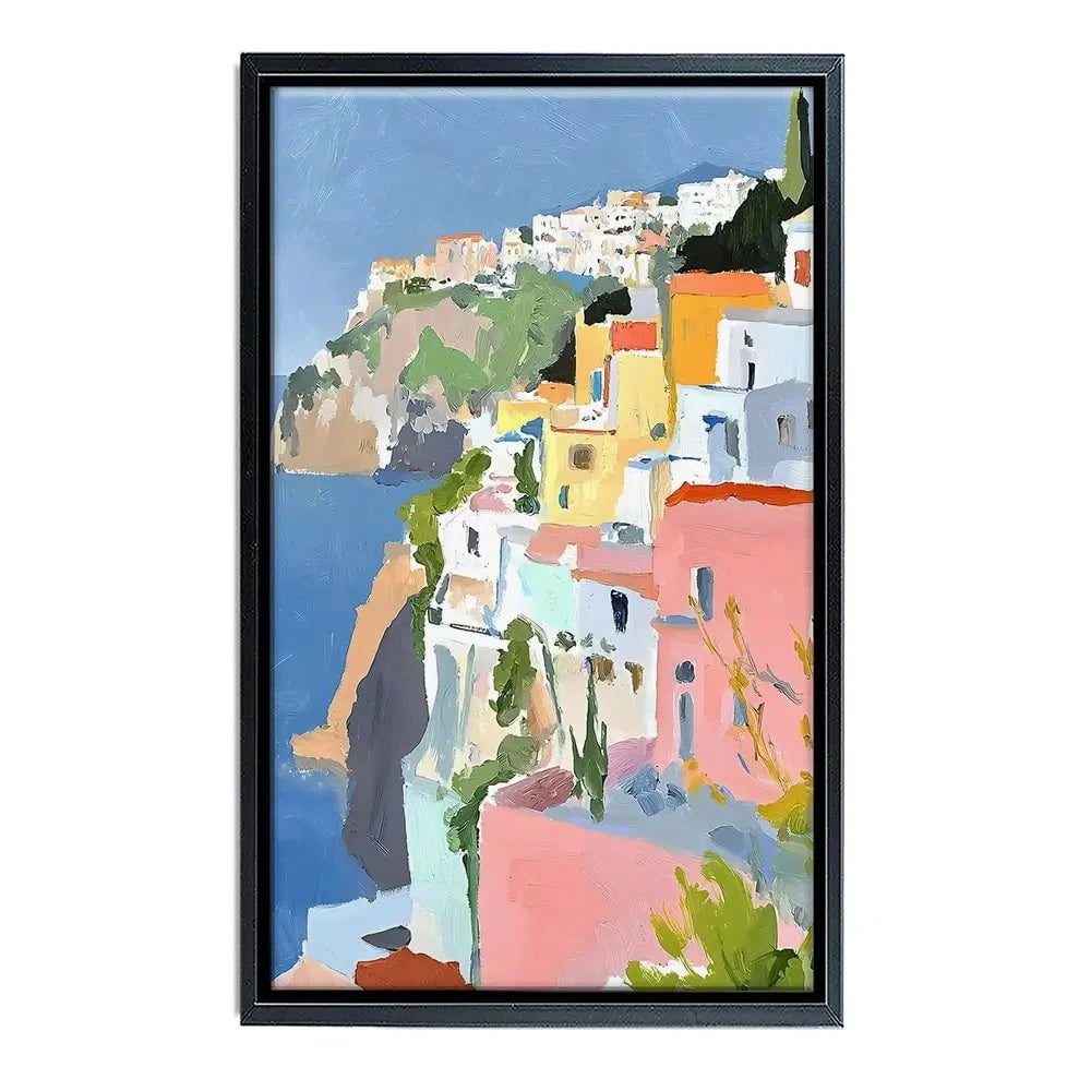Colourful Italian Coast 1 Canvas Print Colourful Italian Coast 1 Canvas Print wall art product RileyB - Independent