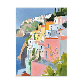 Colourful Italian Coast 1 Canvas Print Colourful Italian Coast 1 Canvas Print wall art product RileyB - Independent