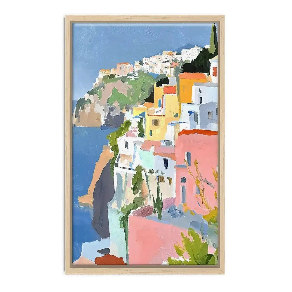 Colourful Italian Coast 1 Canvas Print Colourful Italian Coast 1 Canvas Print wall art product RileyB - Independent