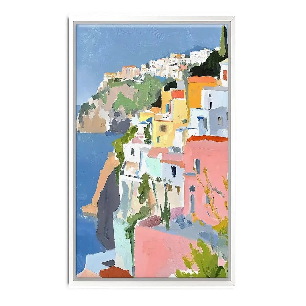 Colourful Italian Coast 1 Canvas Print Colourful Italian Coast 1 Canvas Print wall art product RileyB - Independent