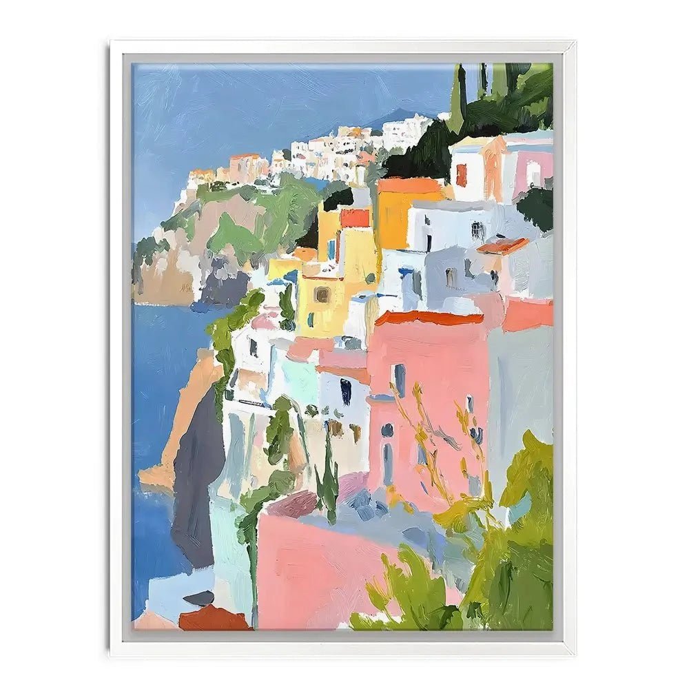 Colourful Italian Coast 1 Canvas Print Colourful Italian Coast 1 Canvas Print wall art product RileyB - Independent