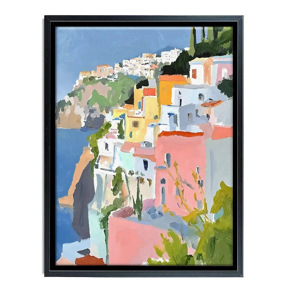 Colourful Italian Coast 1 Canvas Print Colourful Italian Coast 1 Canvas Print wall art product RileyB - Independent