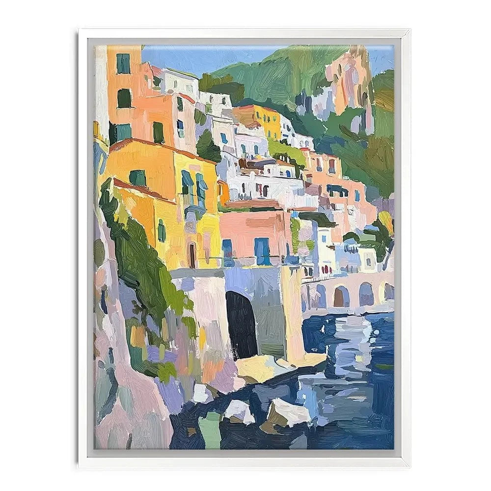 Colourful Italian Coast 2 Canvas Print Colourful Italian Coast 2 Canvas Print wall art product RileyB - Independent