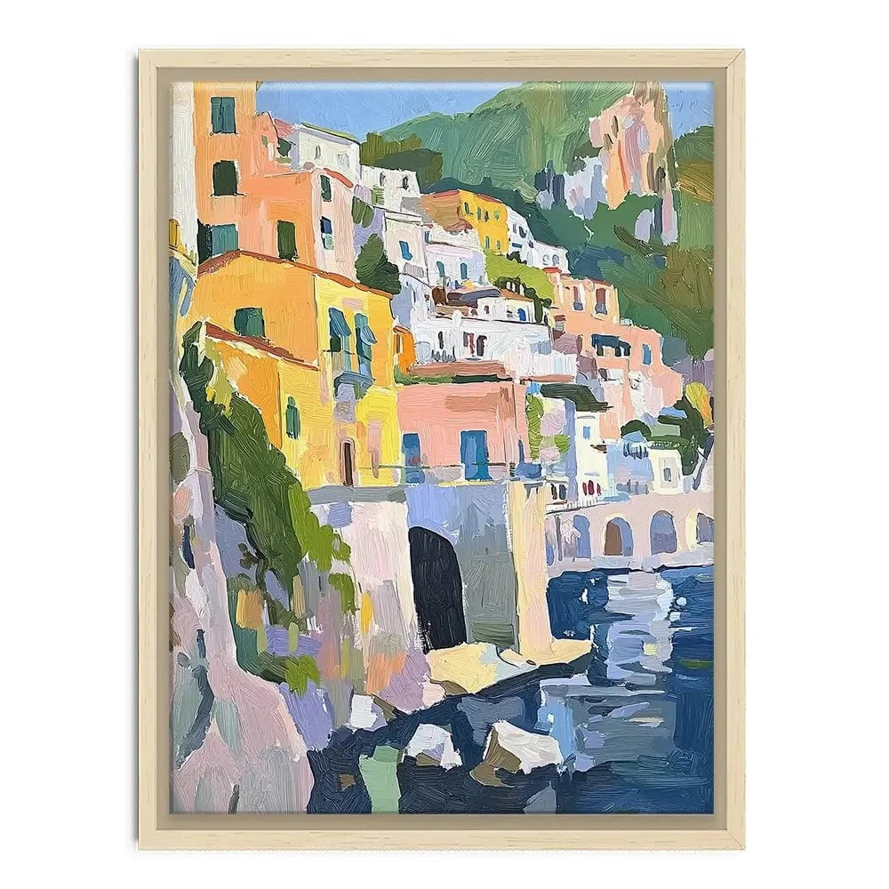 Colourful Italian Coast 2 Canvas Print Colourful Italian Coast 2 Canvas Print wall art product RileyB - Independent
