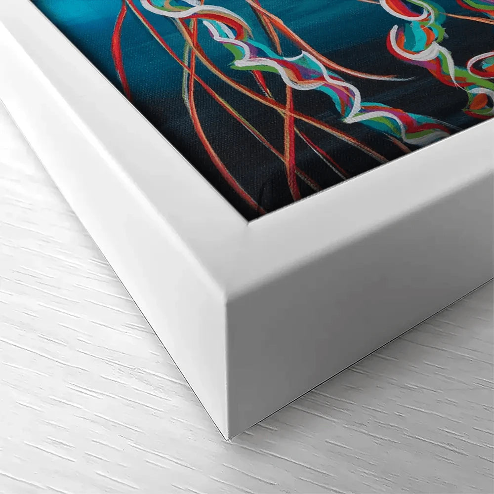 Colourful Jellyfish Canvas Print Colourful Jellyfish Canvas Print wall art product Carolee Vitaletti
