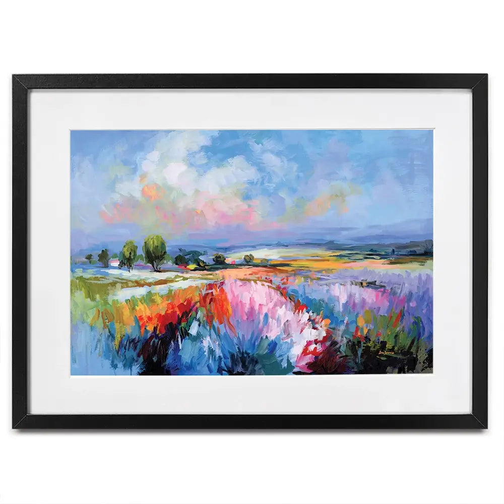 Colourful Landscape Impressions Framed Art Print Colourful Landscape Impressions Framed Art Print wall art product Leon Devenice