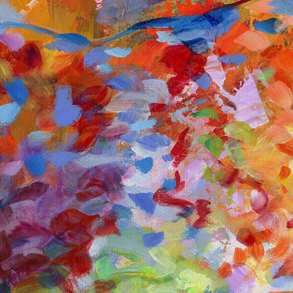 Colourful Leopard Canvas Print wall art product Leon Devenice