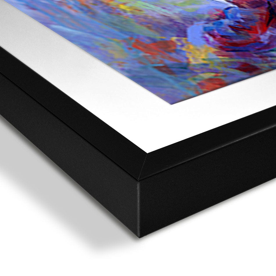 Colourful Leopard Framed Art Print wall art product Leon Devenice