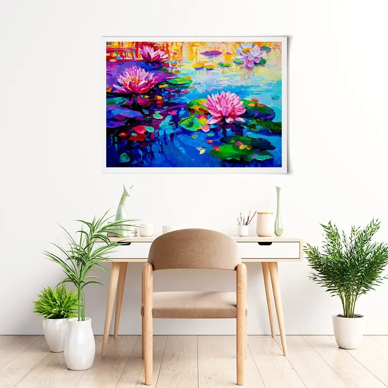 Colourful Lily Lake Art Print Colourful Lily Lake Art Print wall art product Ivailo Nikolov / Shutterstock
