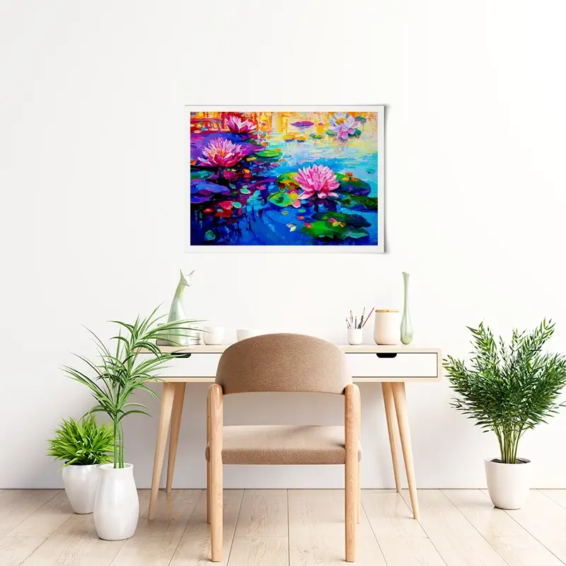 Colourful Lily Lake Art Print Colourful Lily Lake Art Print wall art product Ivailo Nikolov / Shutterstock