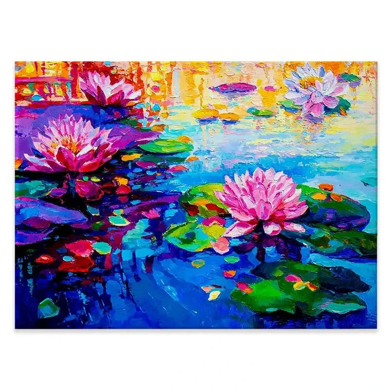 Colourful Lily Lake Canvas Print Colourful Lily Lake Canvas Print wall art product Ivailo Nikolov / Shutterstock