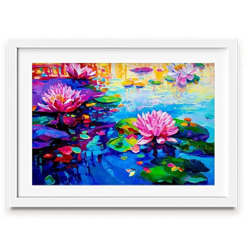 Colourful Lily Lake Framed Art Print Colourful Lily Lake Framed Art Print wall art product Ivailo Nikolov / Shutterstock