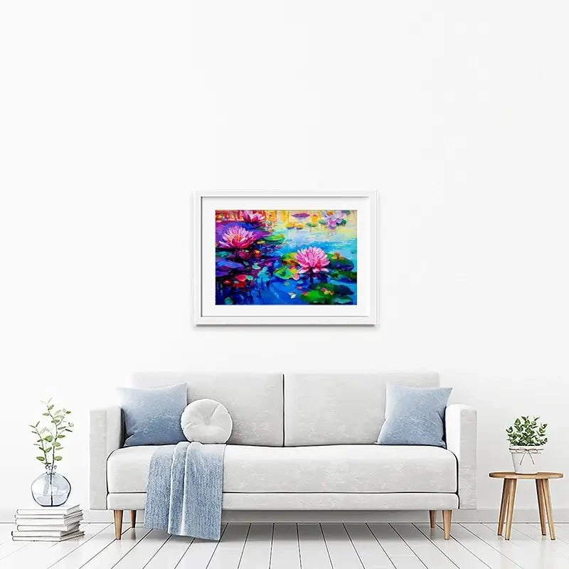 Colourful Lily Lake Framed Art Print Colourful Lily Lake Framed Art Print wall art product Ivailo Nikolov / Shutterstock