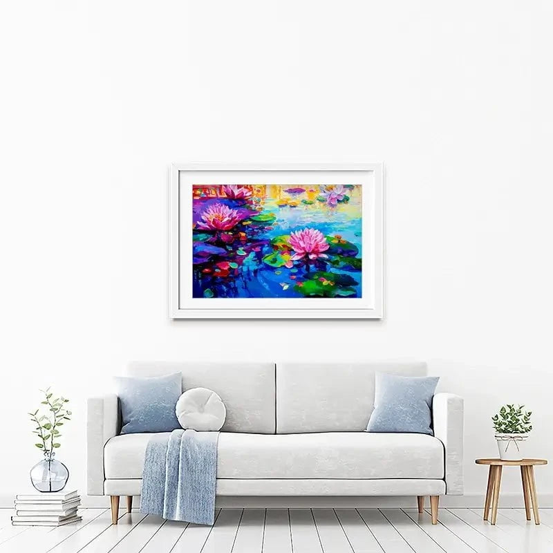 Colourful Lily Lake Framed Art Print Colourful Lily Lake Framed Art Print wall art product Ivailo Nikolov / Shutterstock
