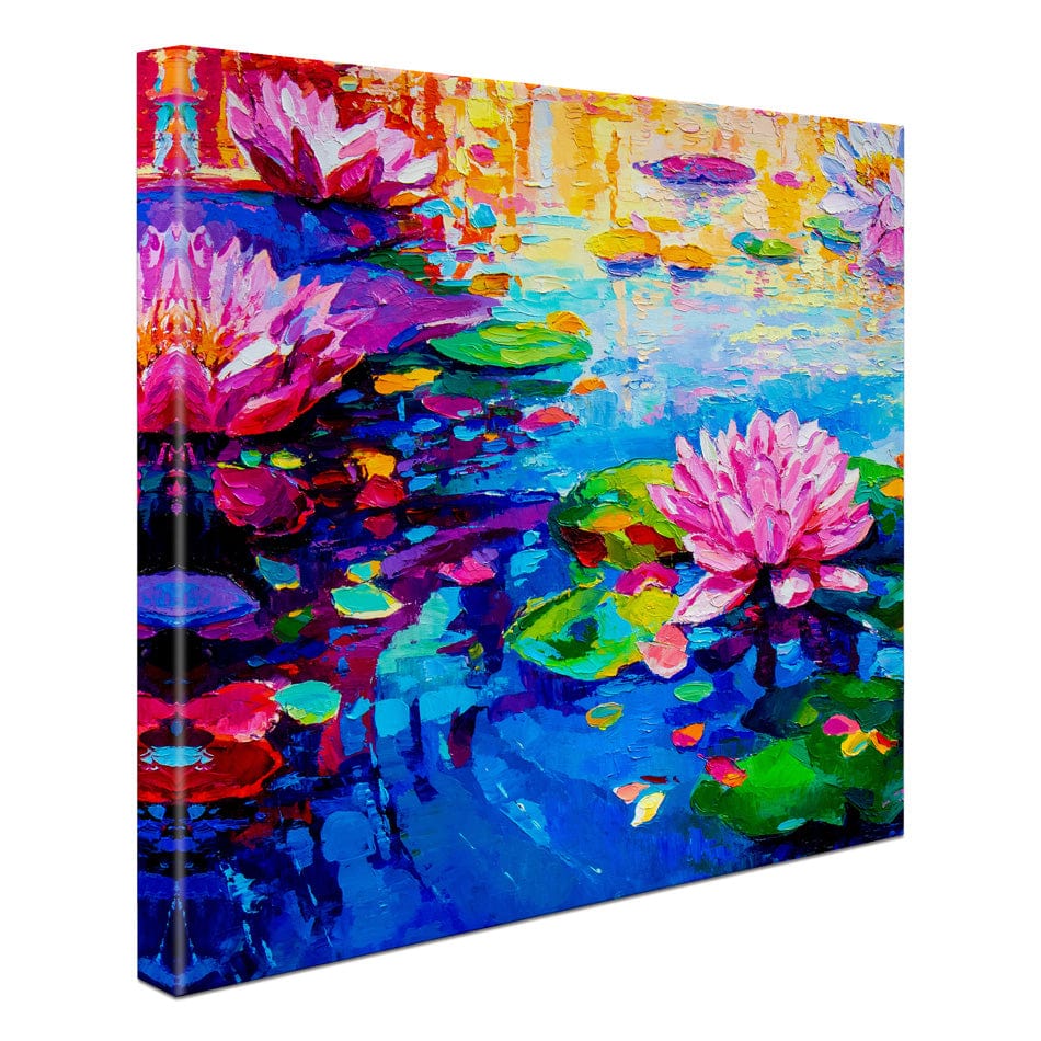 Colourful Lily Lake Square Canvas Print wall art product Ivailo Nikolov / Shutterstock