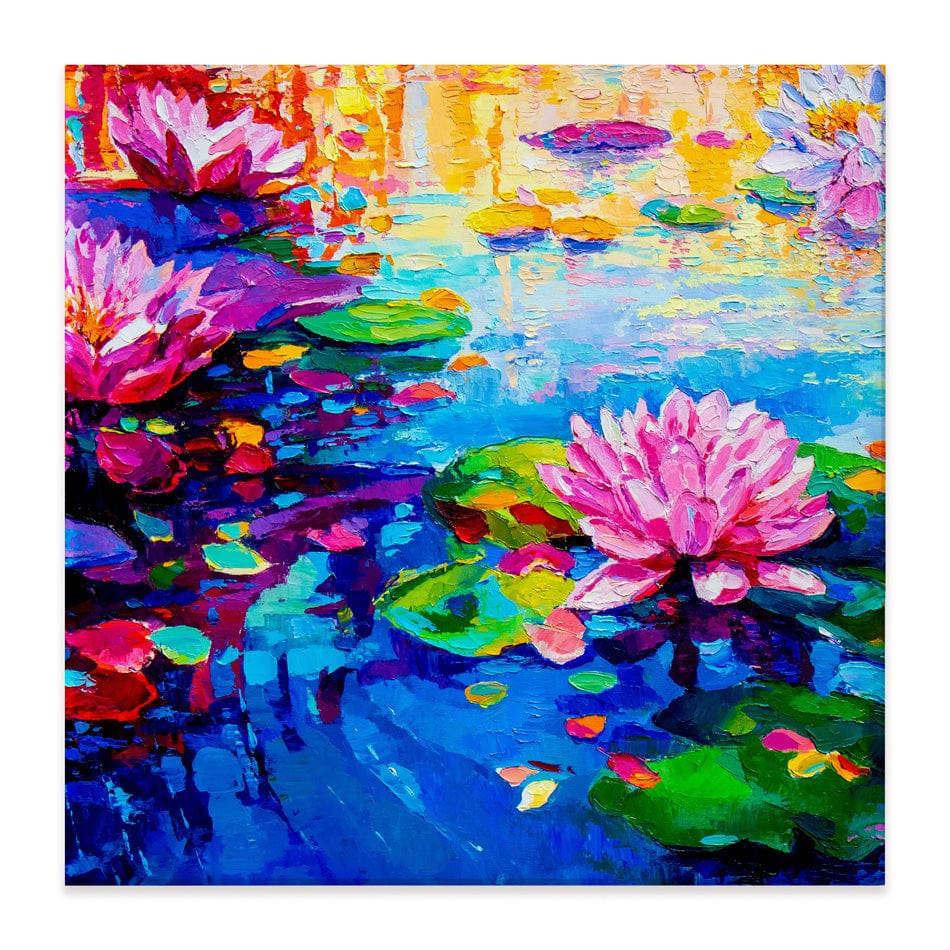 Colourful Lily Lake Square Canvas Print wall art product Ivailo Nikolov / Shutterstock