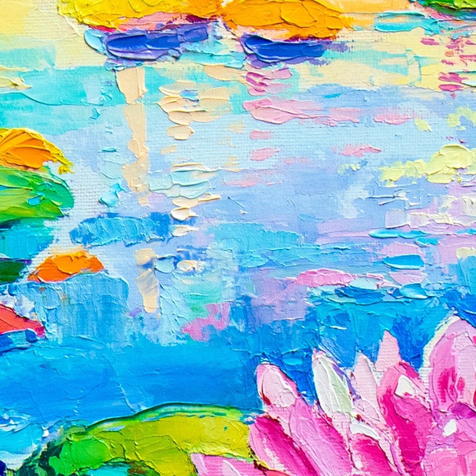 Colourful Lily Lake Square Canvas Print wall art product Ivailo Nikolov / Shutterstock