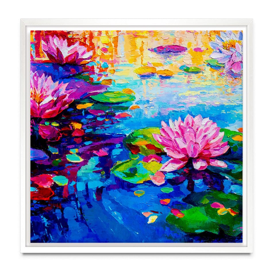 Colourful Lily Lake Square Canvas Print wall art product Ivailo Nikolov / Shutterstock
