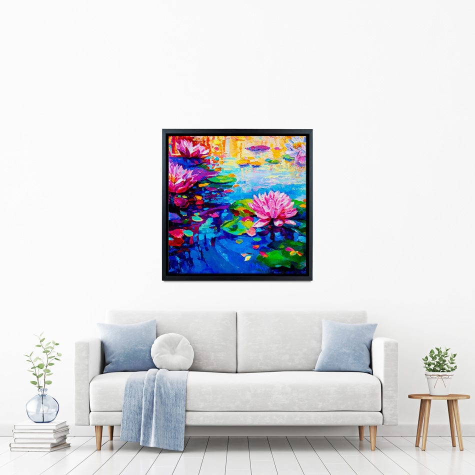 Colourful Lily Lake Square Canvas Print wall art product Ivailo Nikolov / Shutterstock