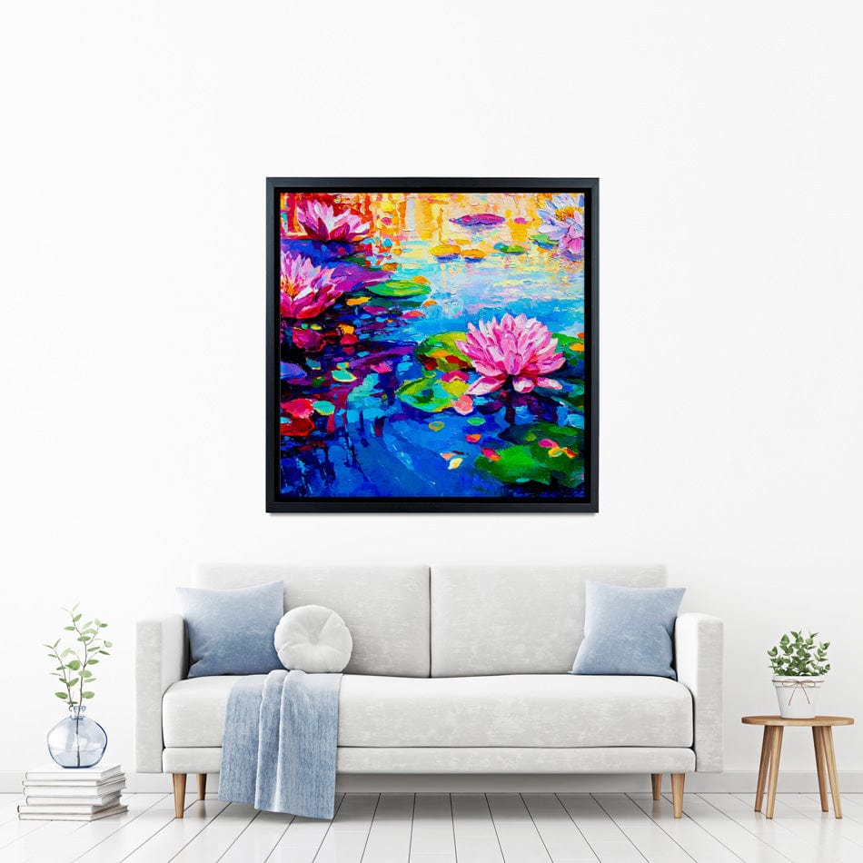 Colourful Lily Lake Square Canvas Print wall art product Ivailo Nikolov / Shutterstock