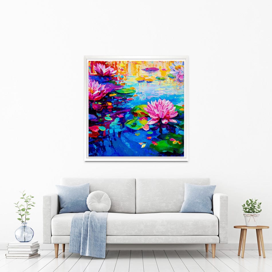 Colourful Lily Lake Square Canvas Print wall art product Ivailo Nikolov / Shutterstock