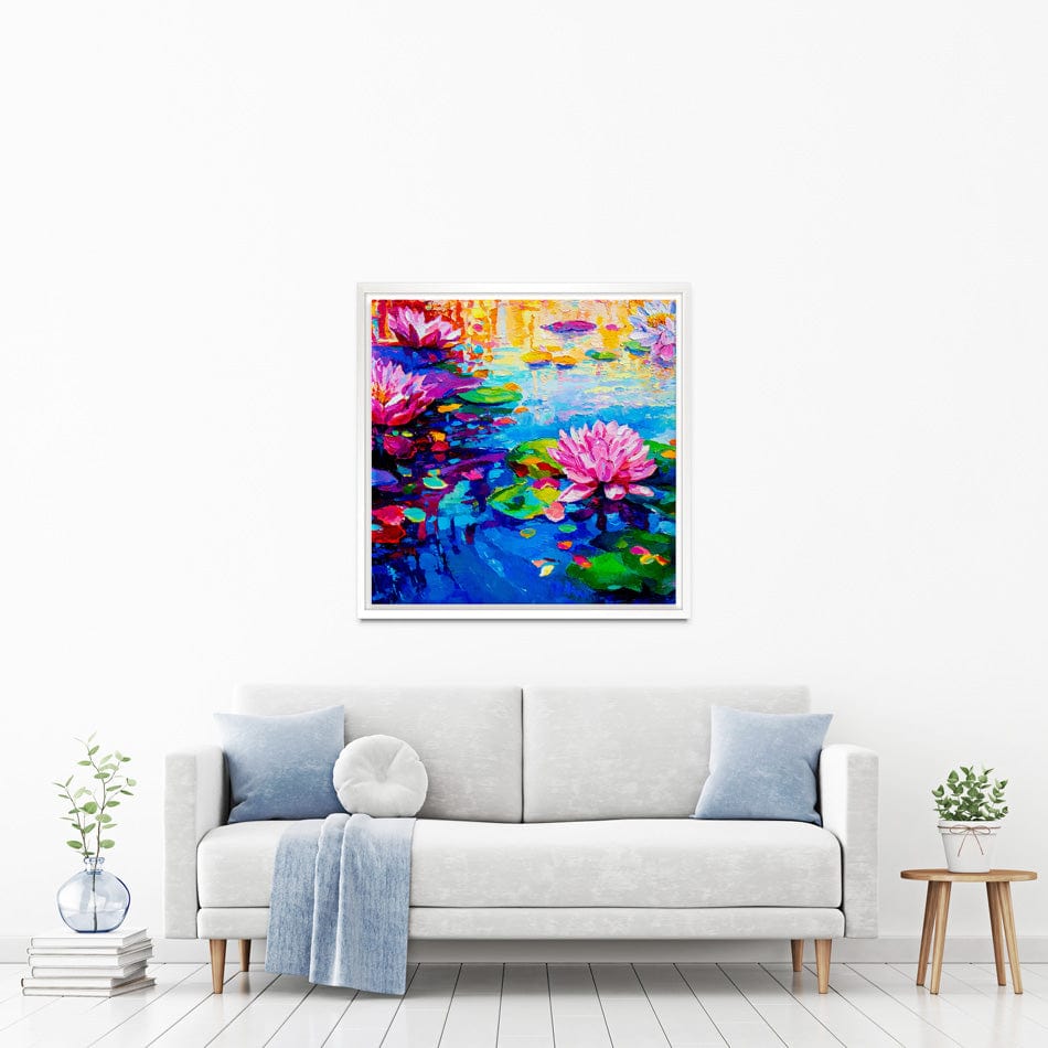 Colourful Lily Lake Square Canvas Print wall art product Ivailo Nikolov / Shutterstock