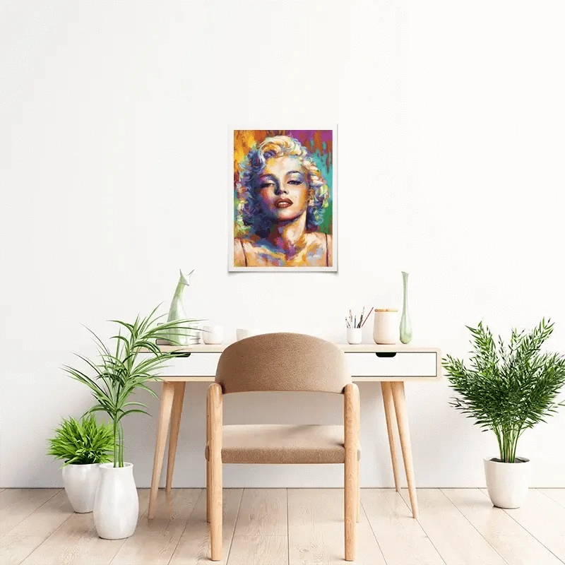 Colourful Marilyn Monroe Art Print Colourful Marilyn Monroe Art Print wall art product Leon Devenice