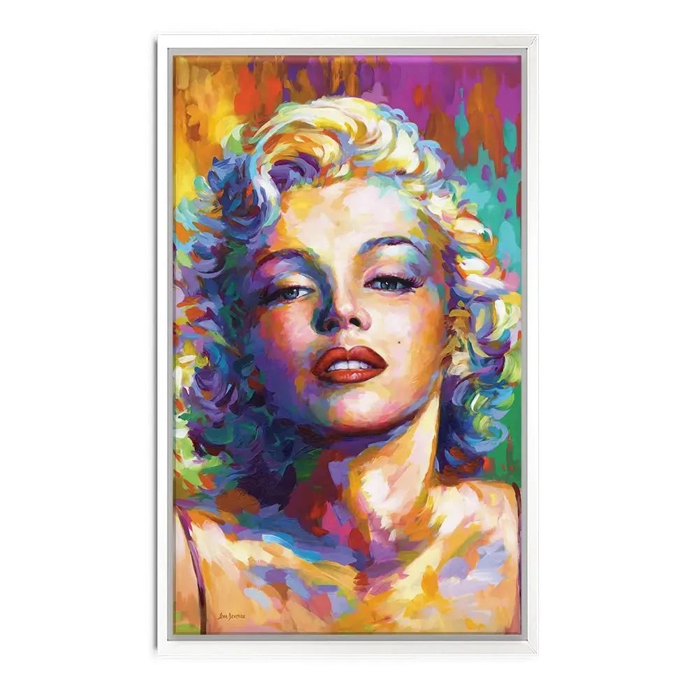 Colourful Marilyn Monroe Canvas Print Colourful Marilyn Monroe Canvas Print wall art product Leon Devenice