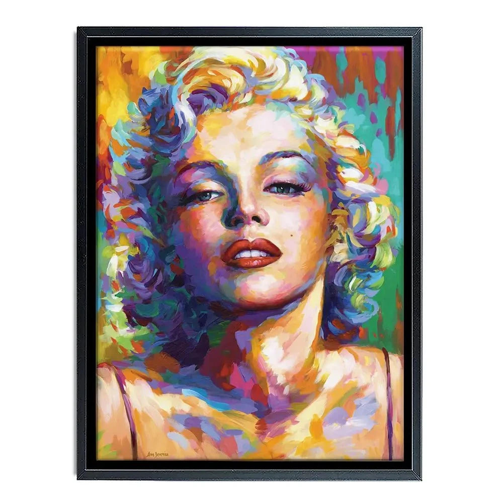Colourful Marilyn Monroe Canvas Print Colourful Marilyn Monroe Canvas Print wall art product Leon Devenice