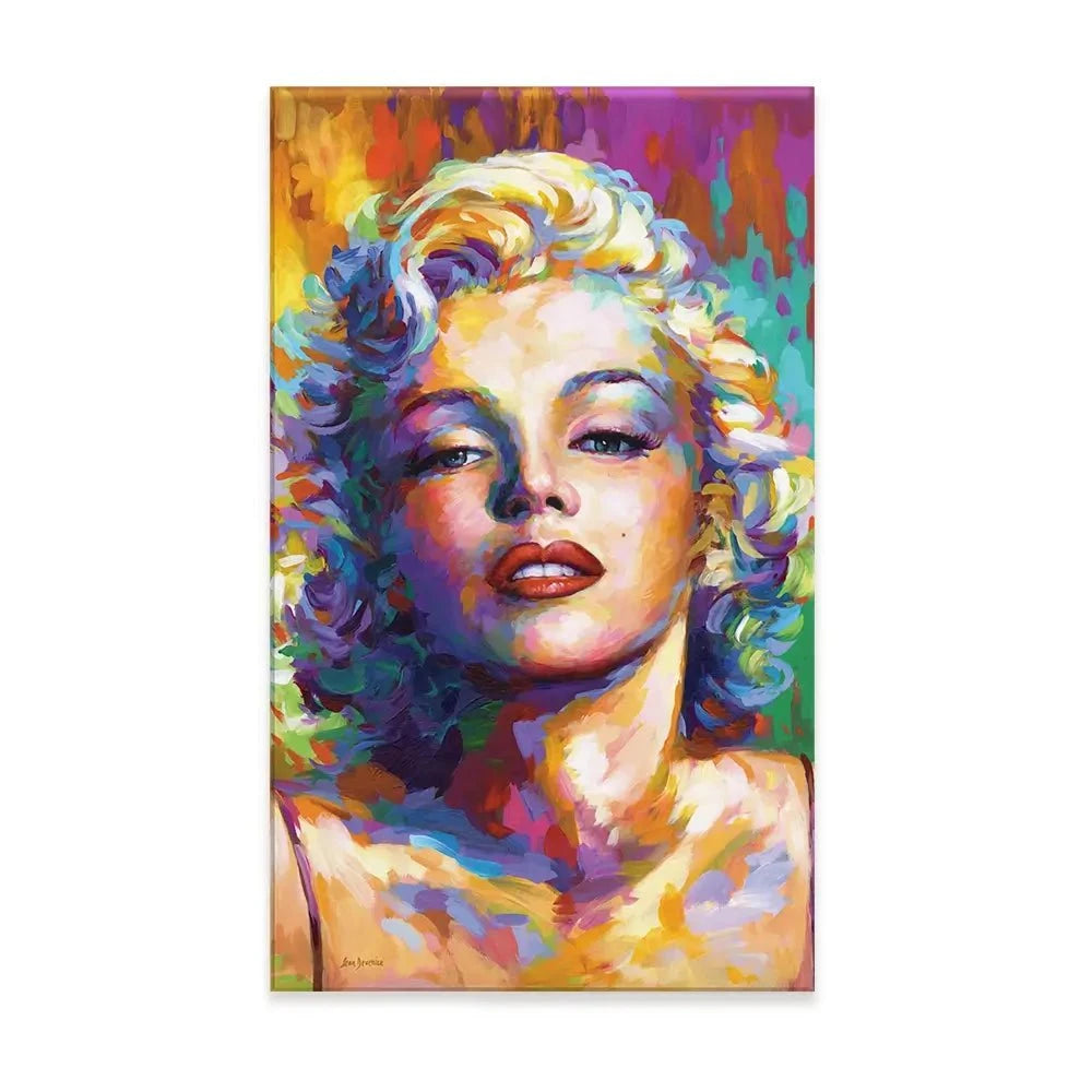 Colourful Marilyn Monroe Canvas Print Colourful Marilyn Monroe Canvas Print wall art product Leon Devenice