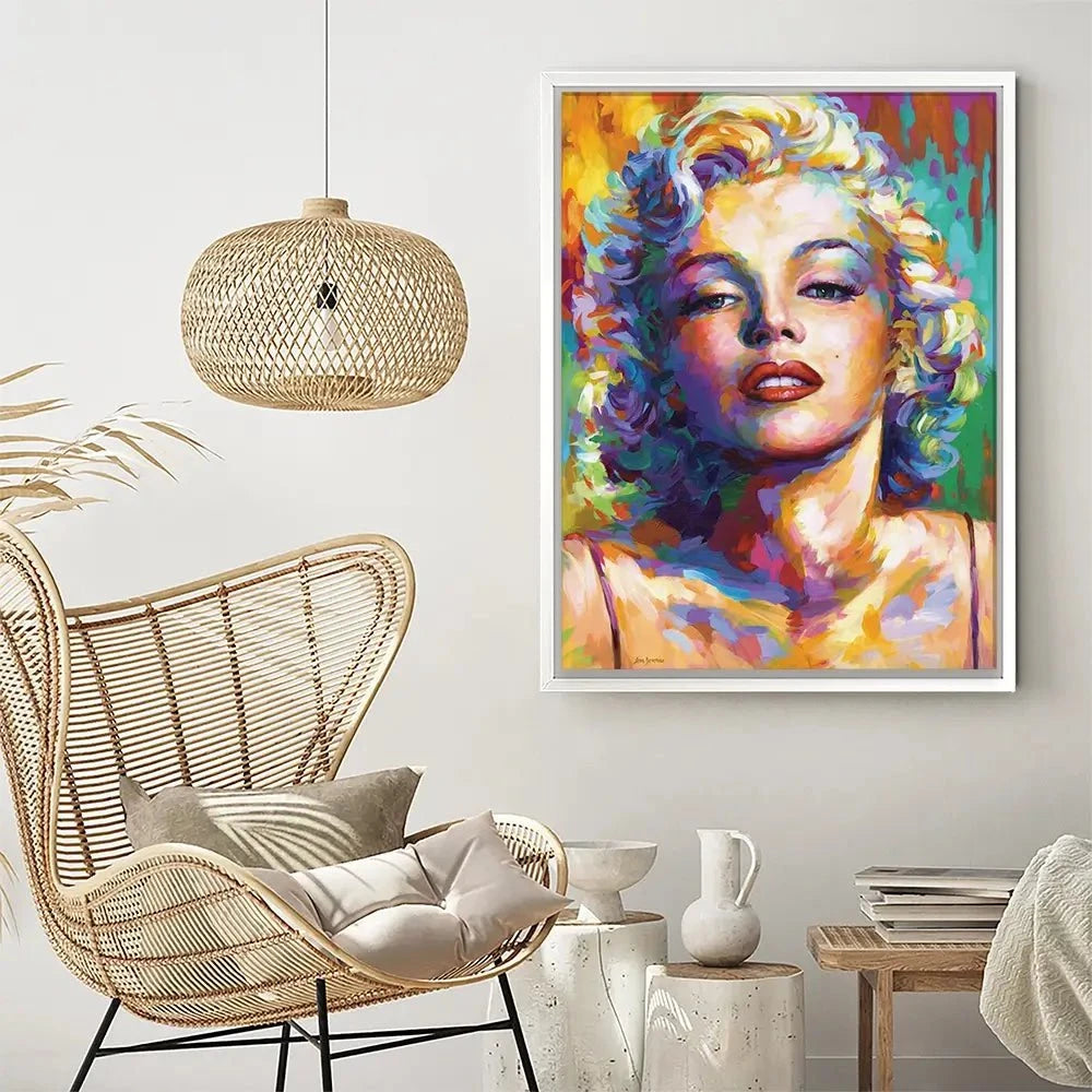 Colourful Marilyn Monroe Canvas Print Colourful Marilyn Monroe Canvas Print wall art product Leon Devenice