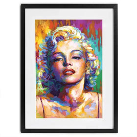 Colourful Marilyn Monroe Framed Art Print Colourful Marilyn Monroe Framed Art Print wall art product Leon Devenice