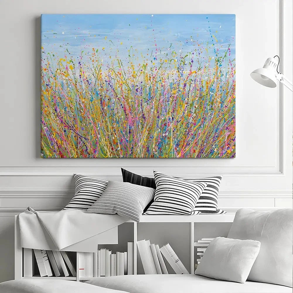 Colourful Meadow Canvas Print Colourful Meadow Canvas Print wall art product Olga Tkachyk